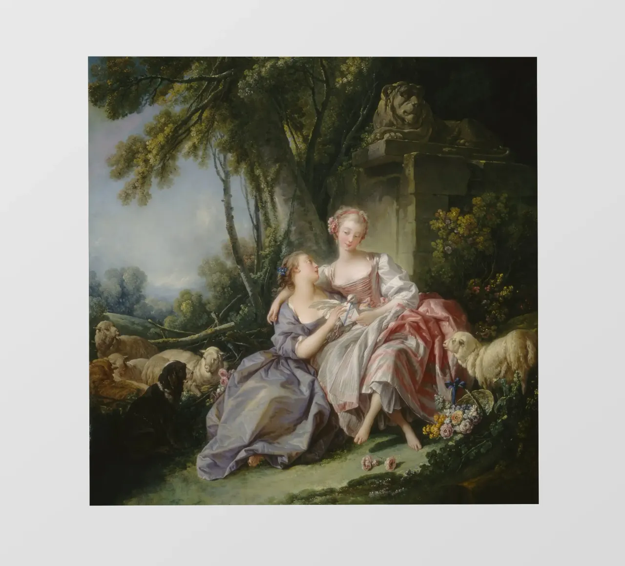 François Boucher - La lettera d'amore pellicola backlit da Timeless Artworks