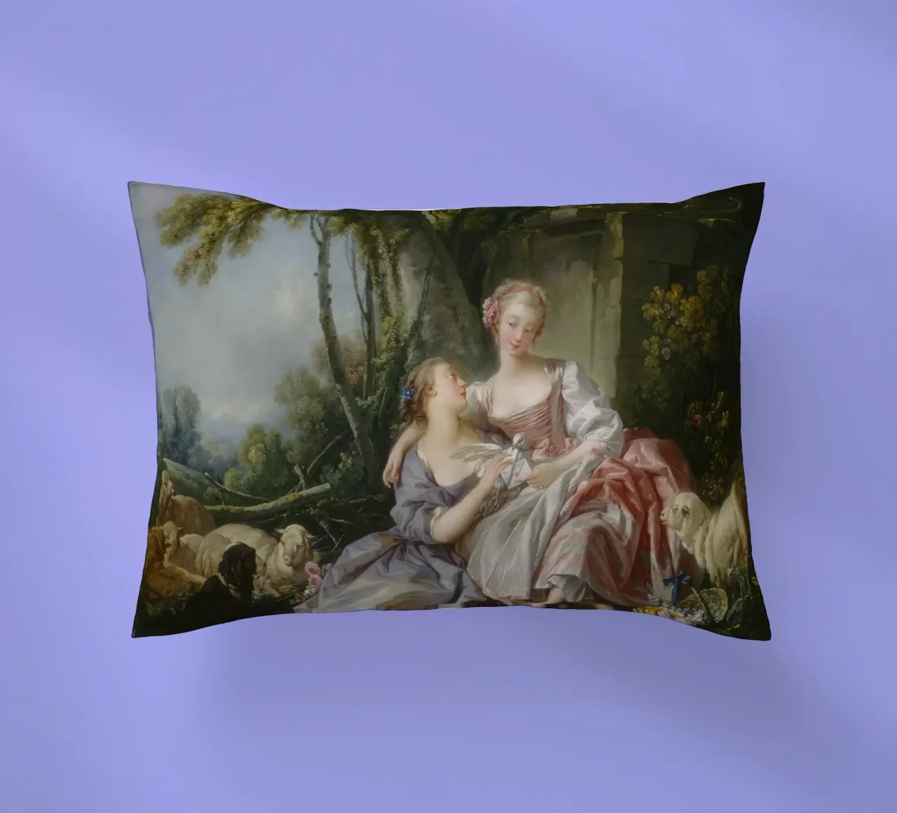 François Boucher - La lettera d'amore cuscino da Timeless Artworks