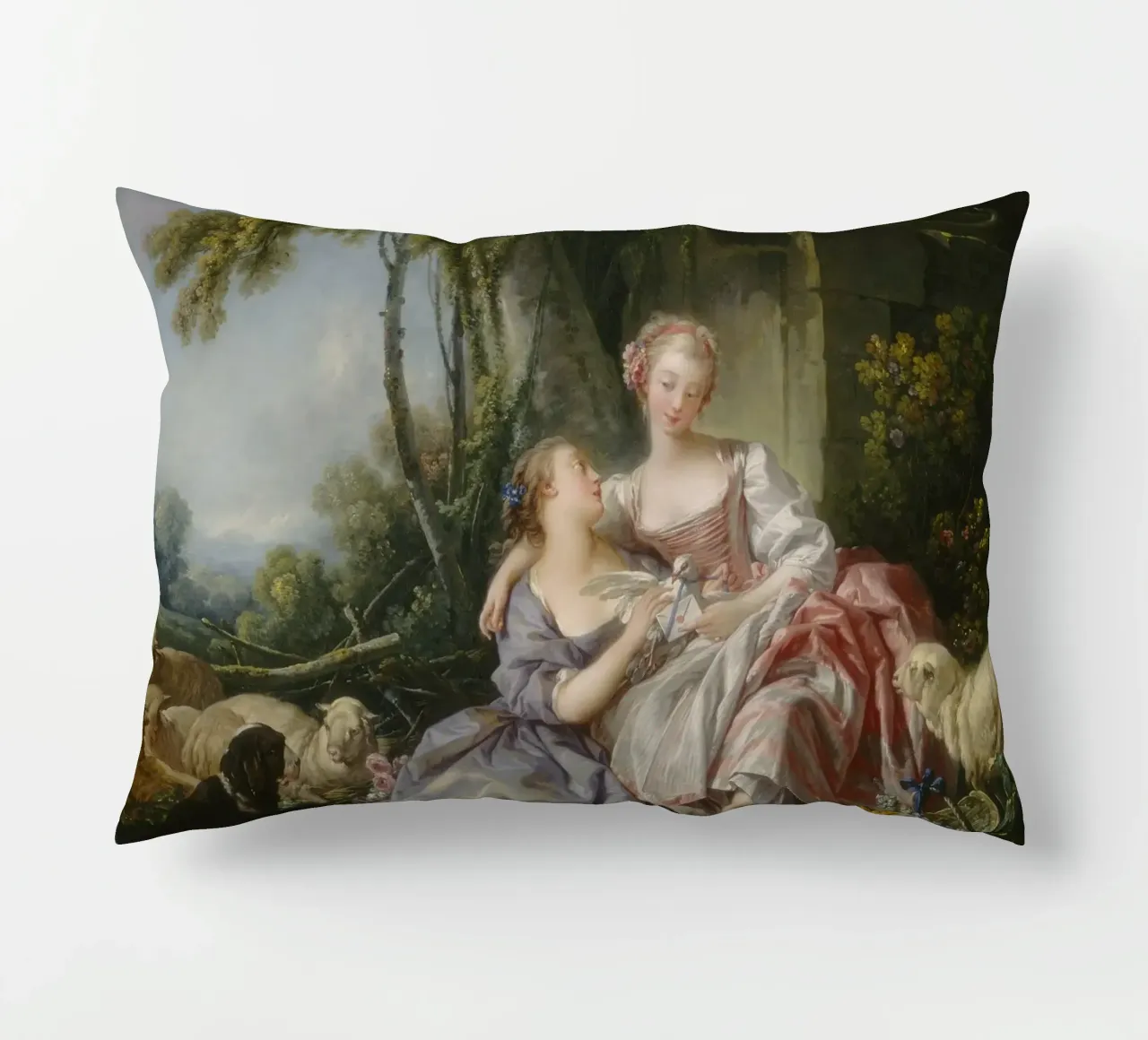 François Boucher - La lettera d'amore cuscino da Timeless Artworks