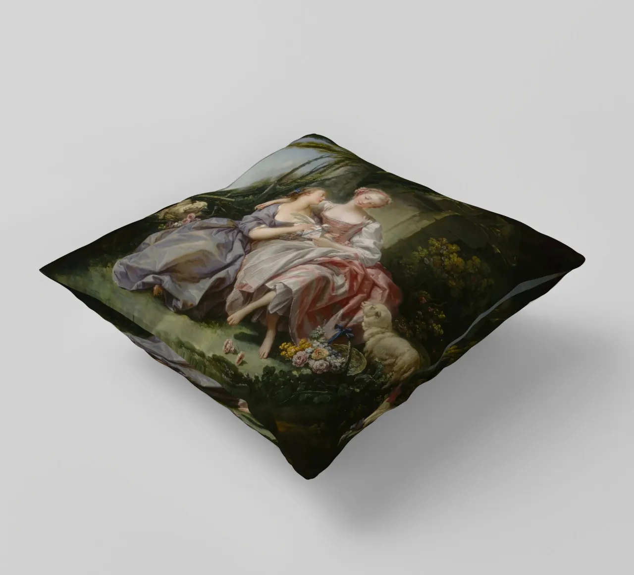 François Boucher - La lettera d'amore cuscino da Timeless Artworks
