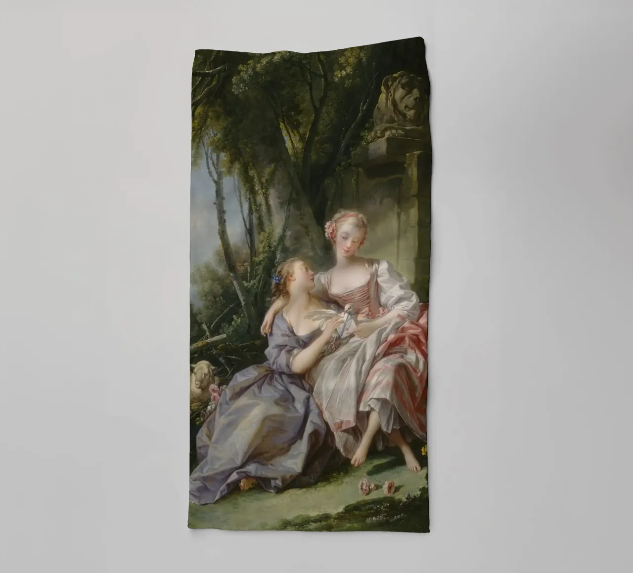 François Boucher - La lettera d'amore asciugamano da bagno da Timeless Artworks