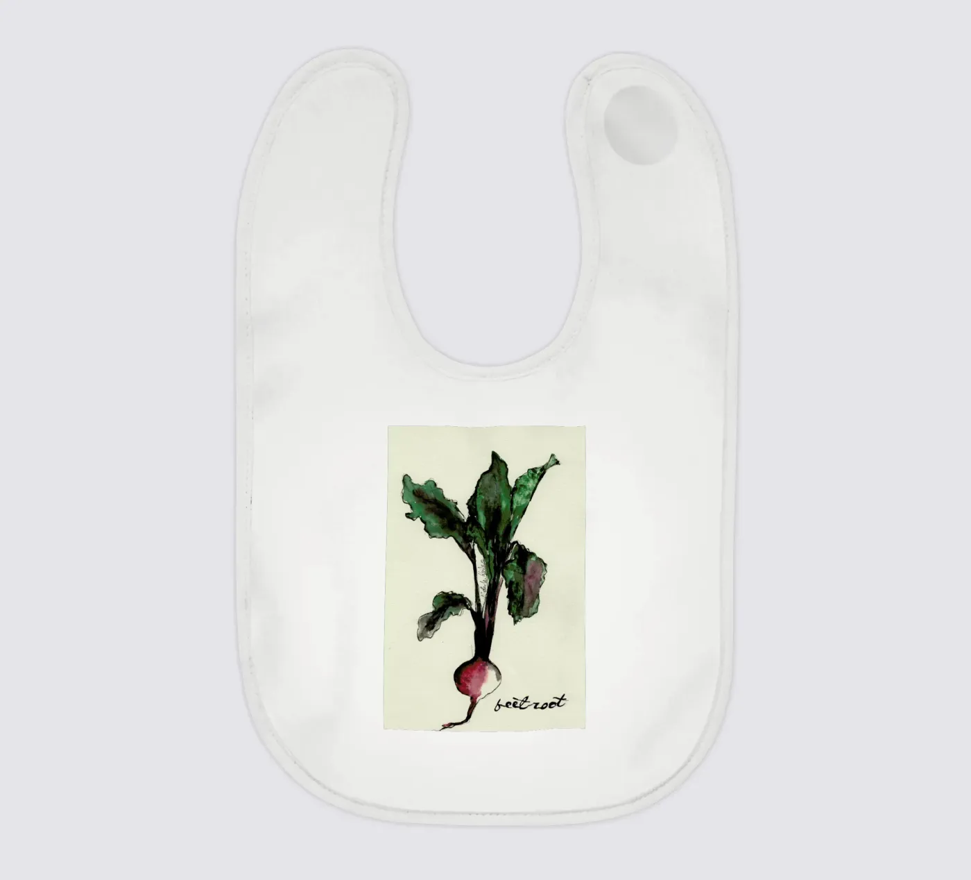 Beetroot baby bib by Nathys_illustration