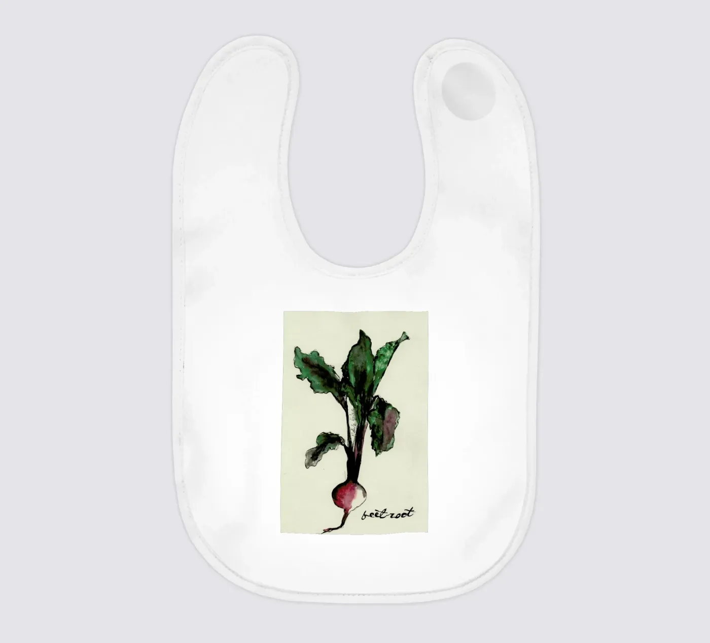 Beetroot baby bib by Nathys_illustration