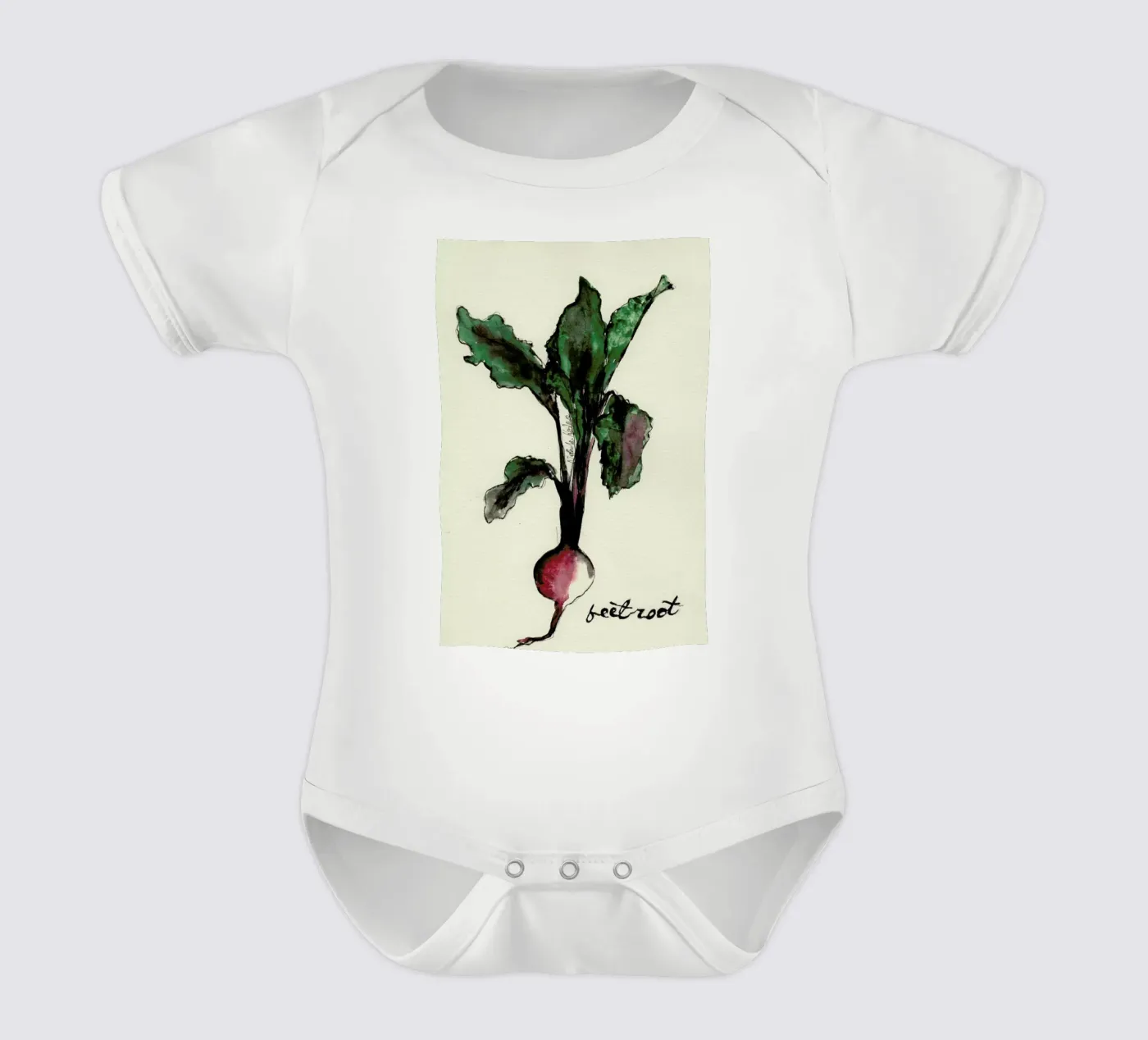 Beetroot Kurzarm Babybody von Nathys_illustration