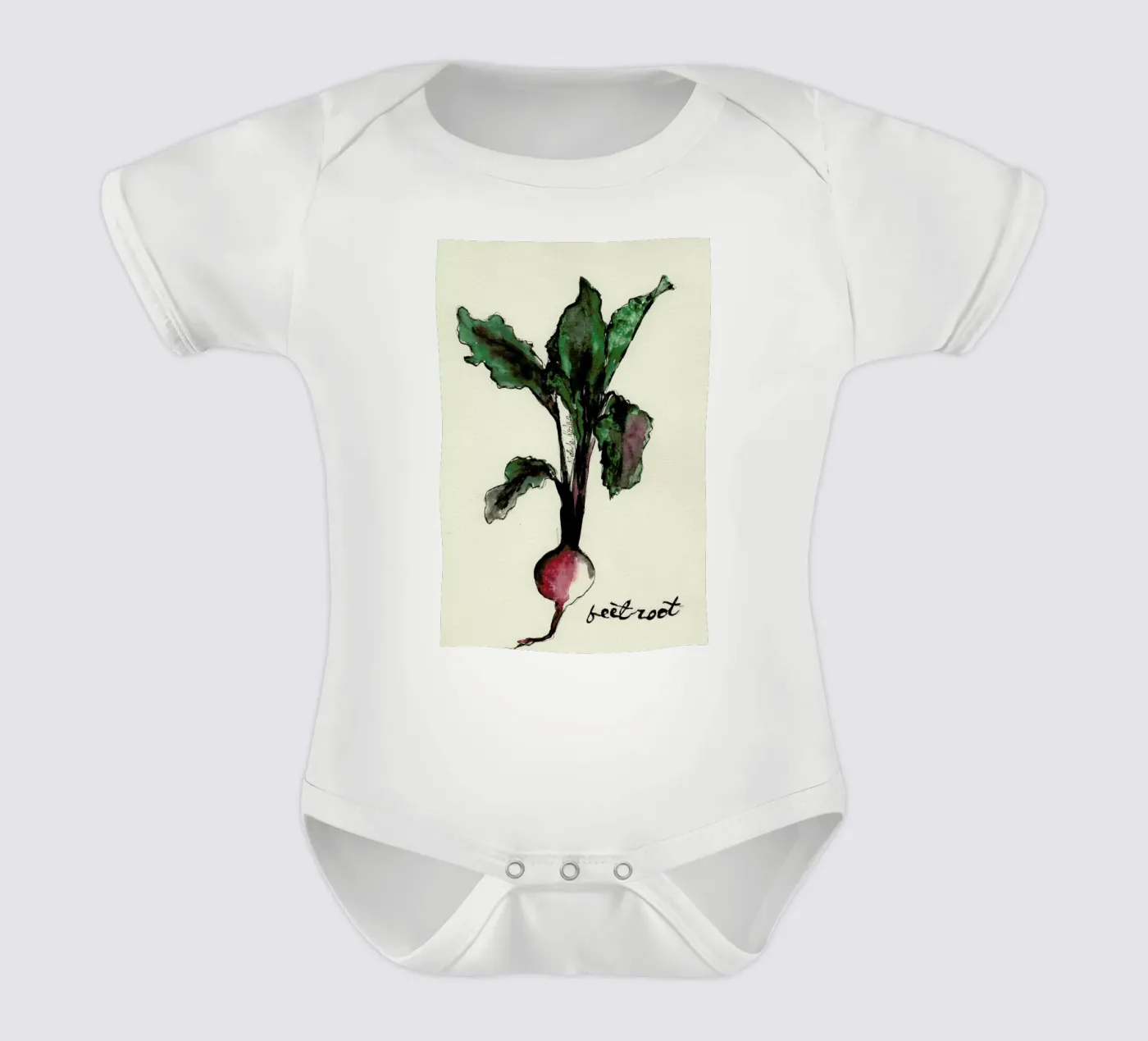 Beetroot Kurzarm Babybody von Nathys_illustration