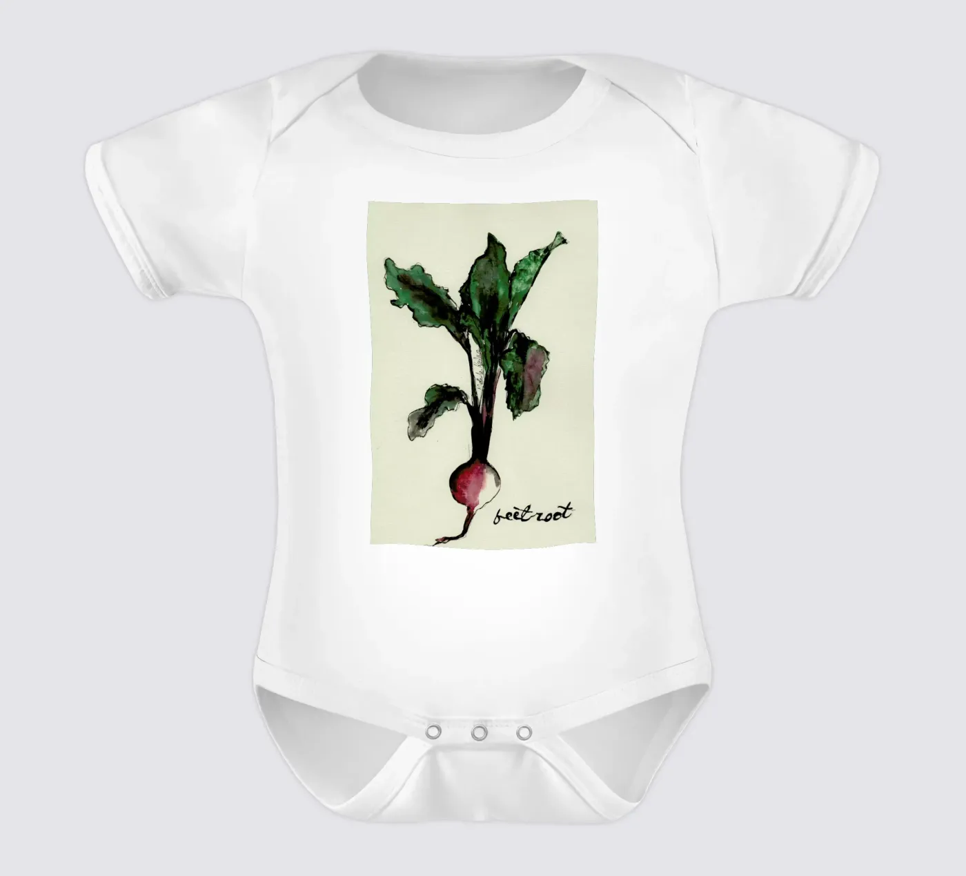 Beetroot Kurzarm Babybody von Nathys_illustration