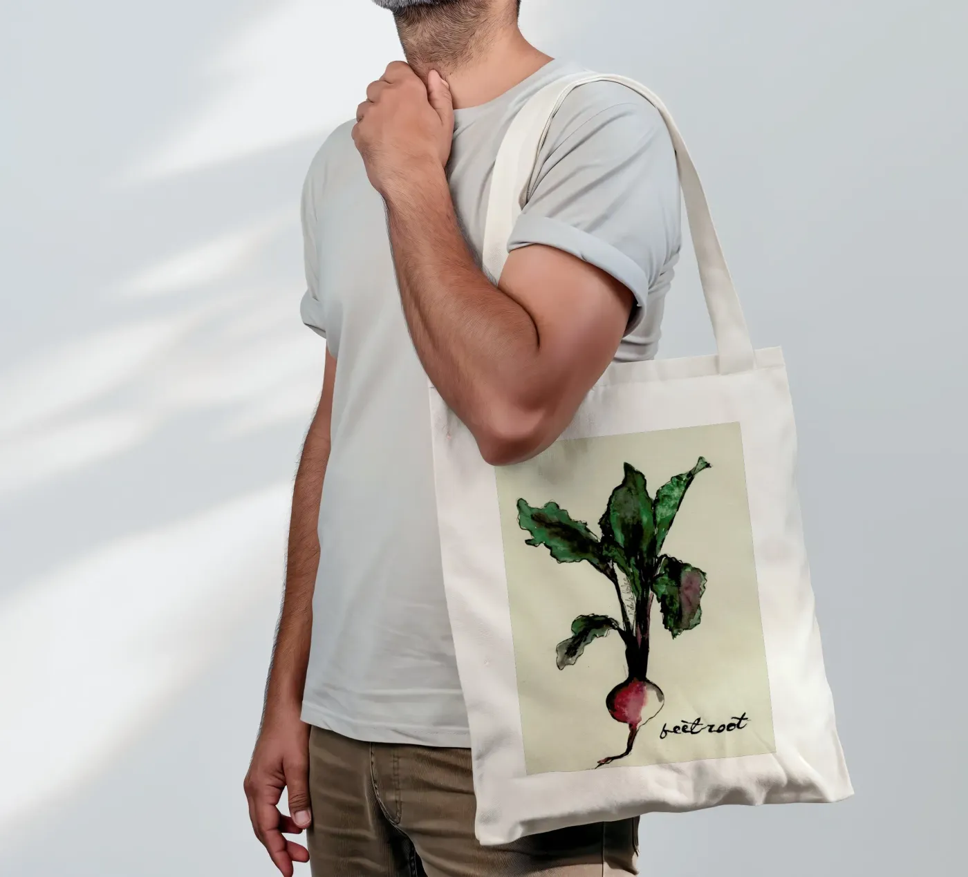 Beetroot borsa in juta da Nathys_illustration