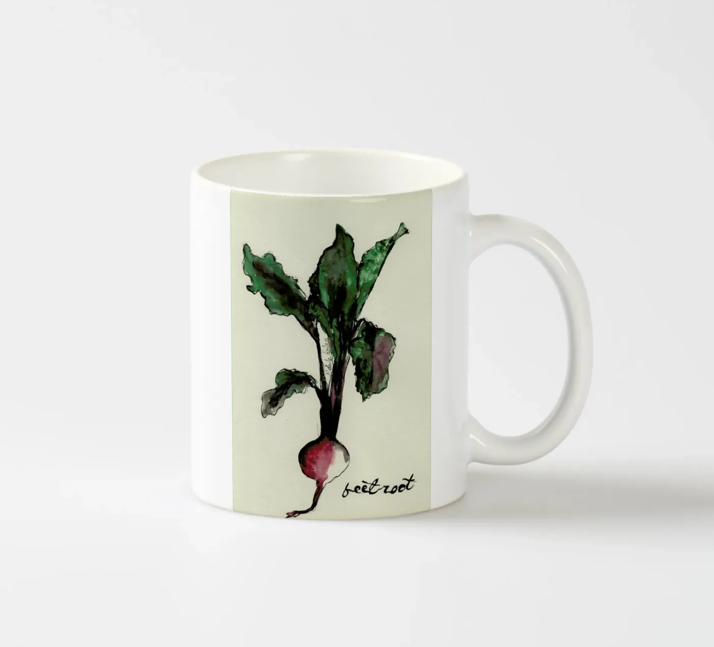 Beetroot ceramic mug by Nathys_illustration