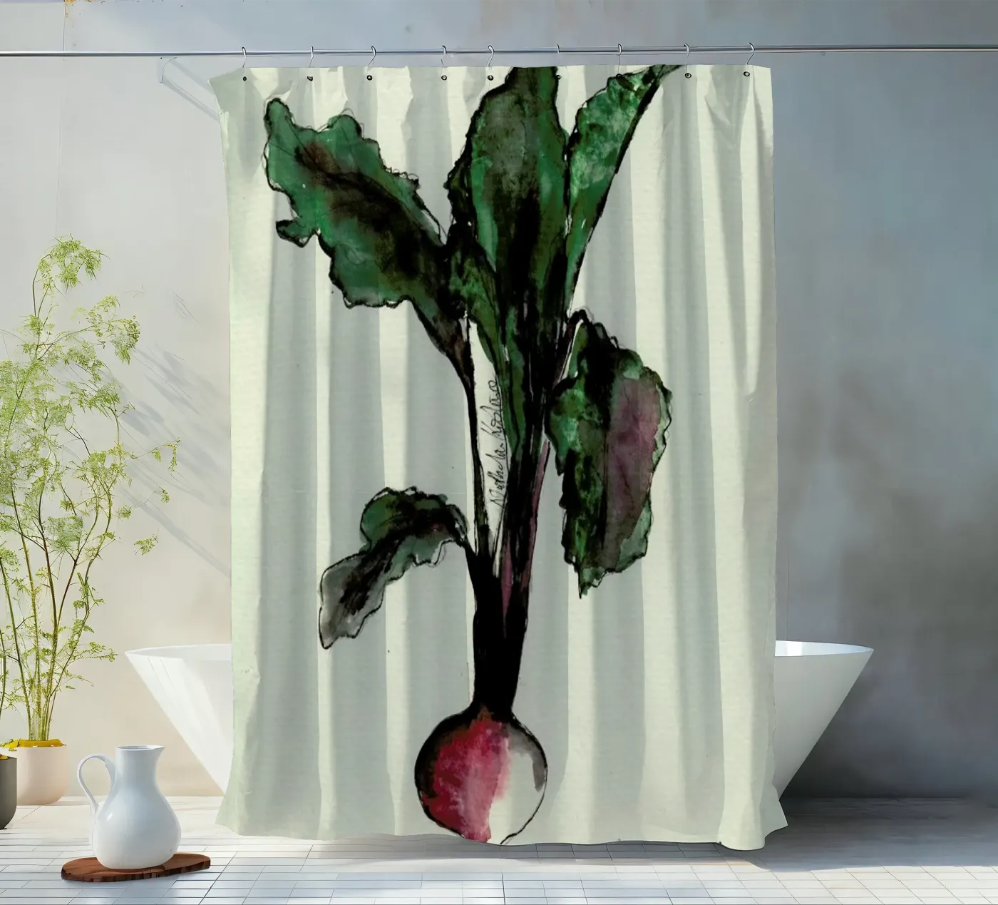 Beetroot Duschvorhang von Nathys_illustration