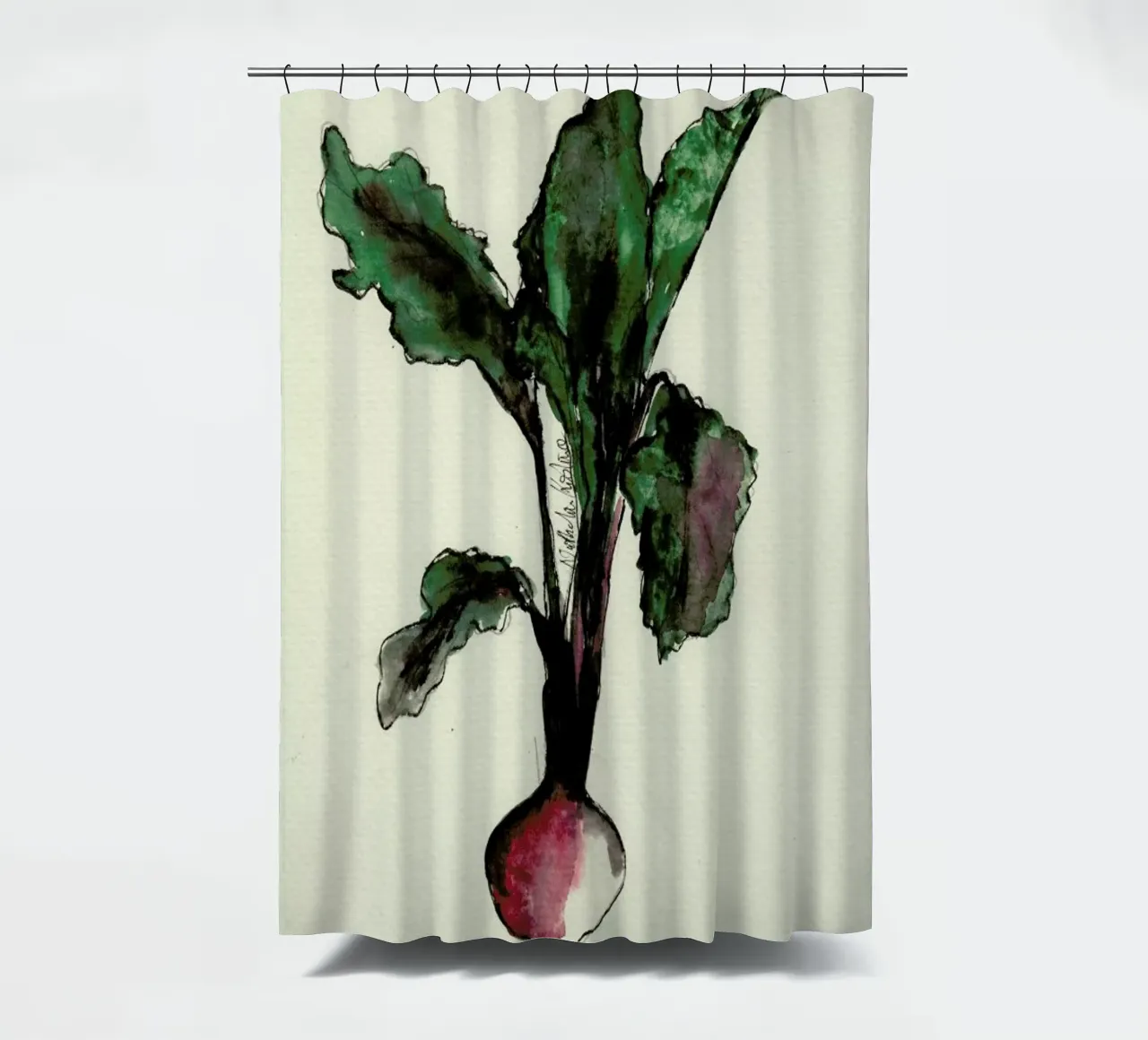 Beetroot Duschvorhang von Nathys_illustration