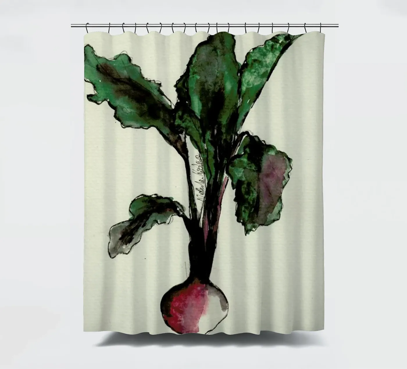 Beetroot Duschvorhang von Nathys_illustration