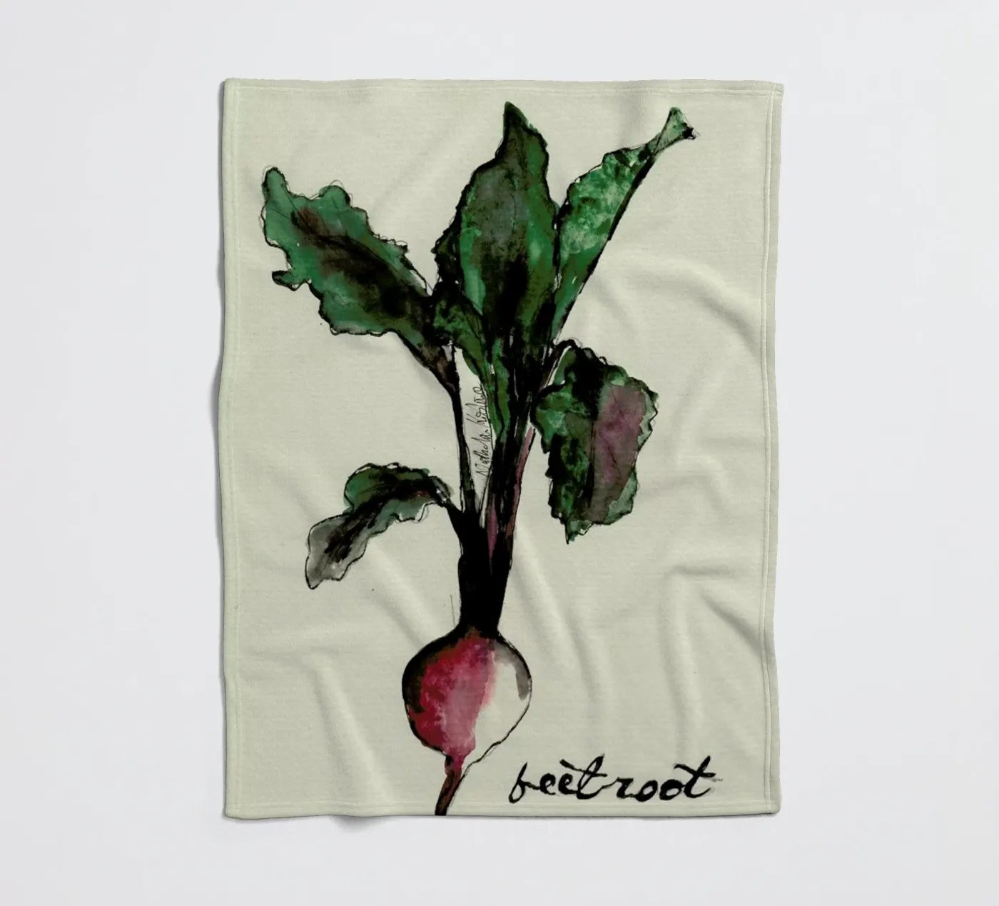 Beetroot Fleecedecke von Nathys_illustration