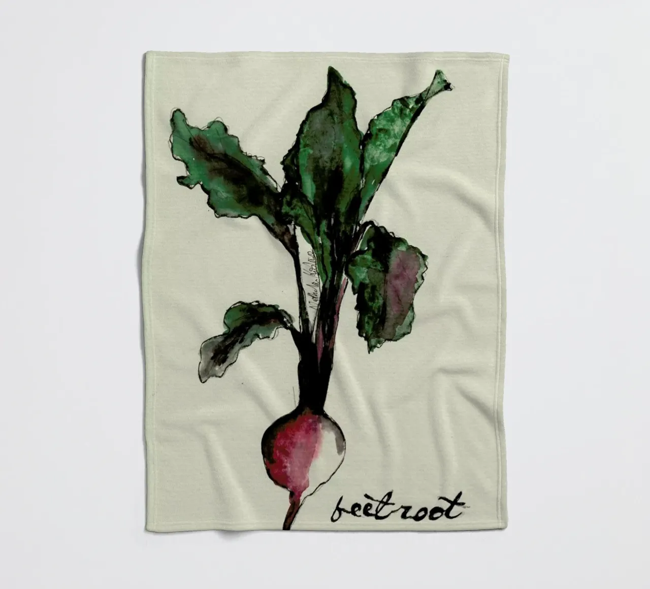 Beetroot Fleecedecke von Nathys_illustration