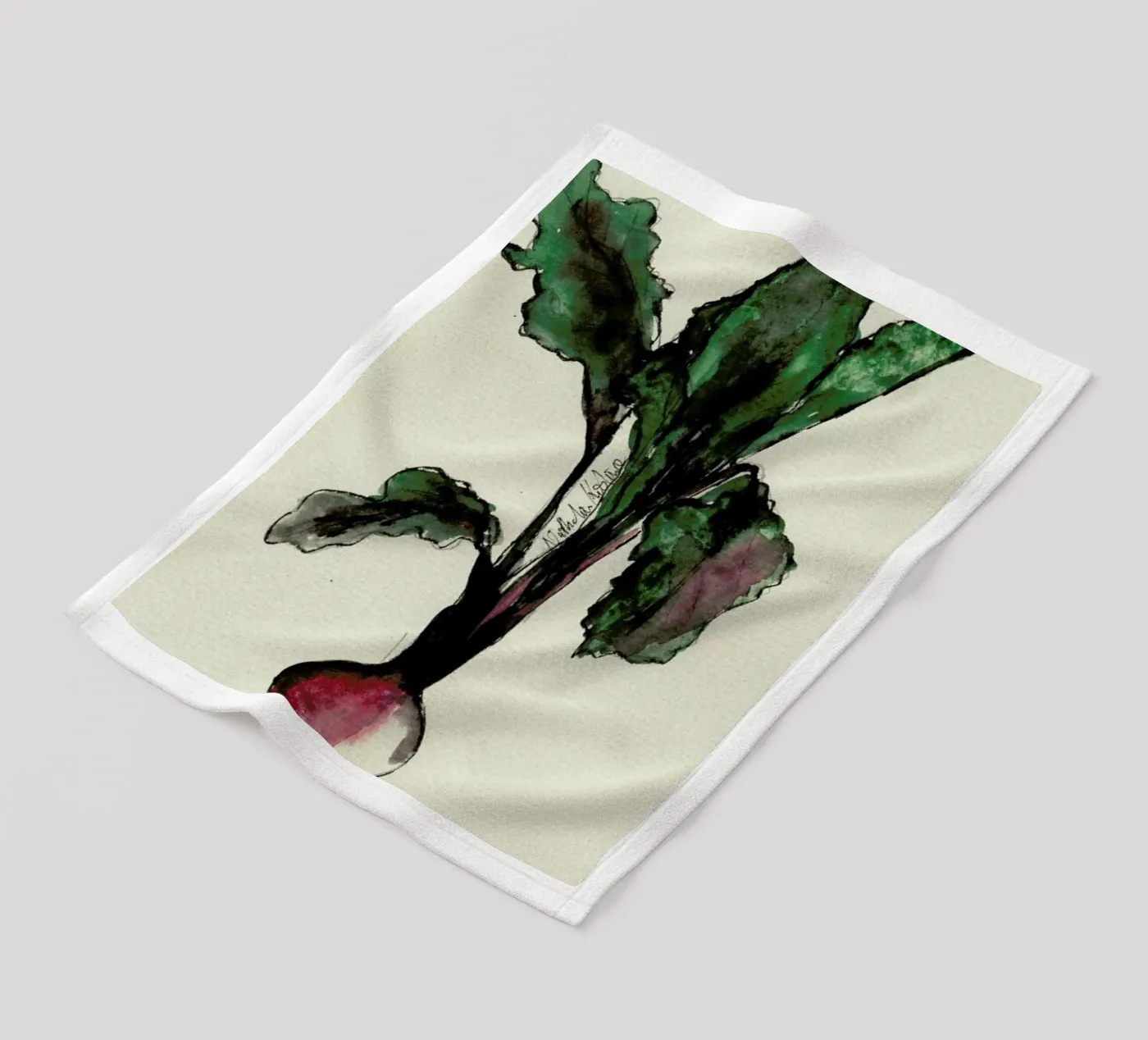 Beetroot Fleecedecke von Nathys_illustration