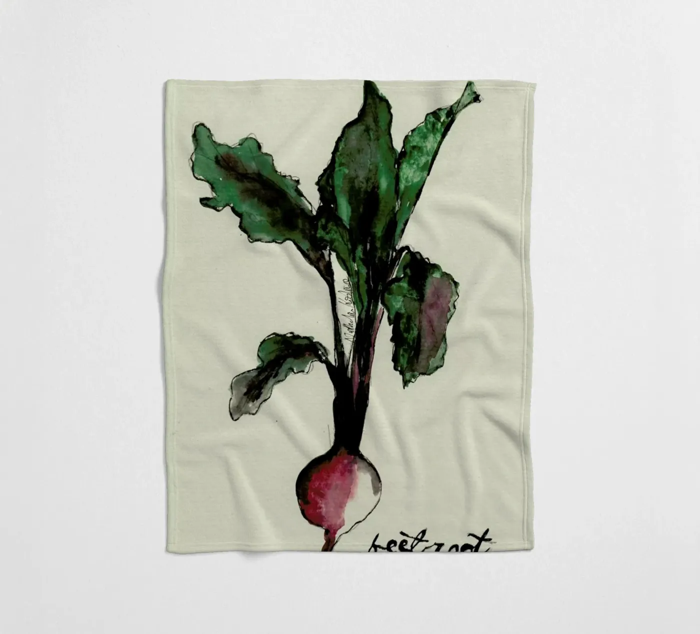 Beetroot Fleecedecke von Nathys_illustration