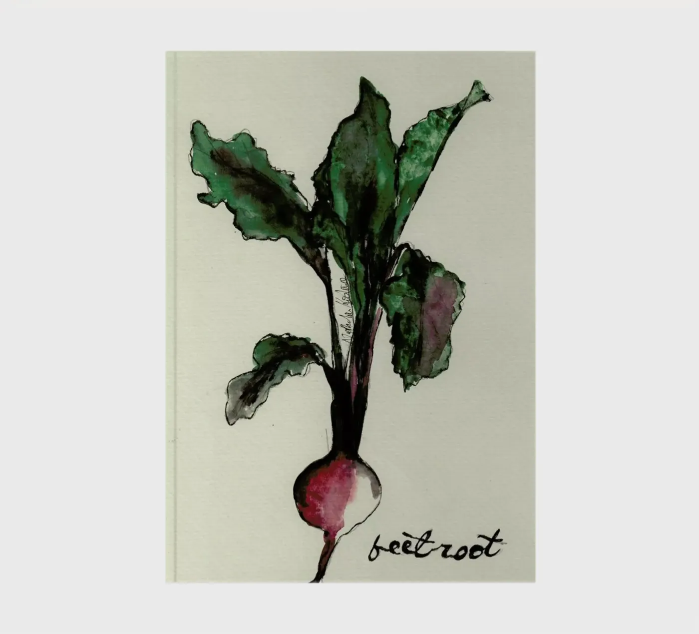 Beetroot notebook by Nathys_illustration