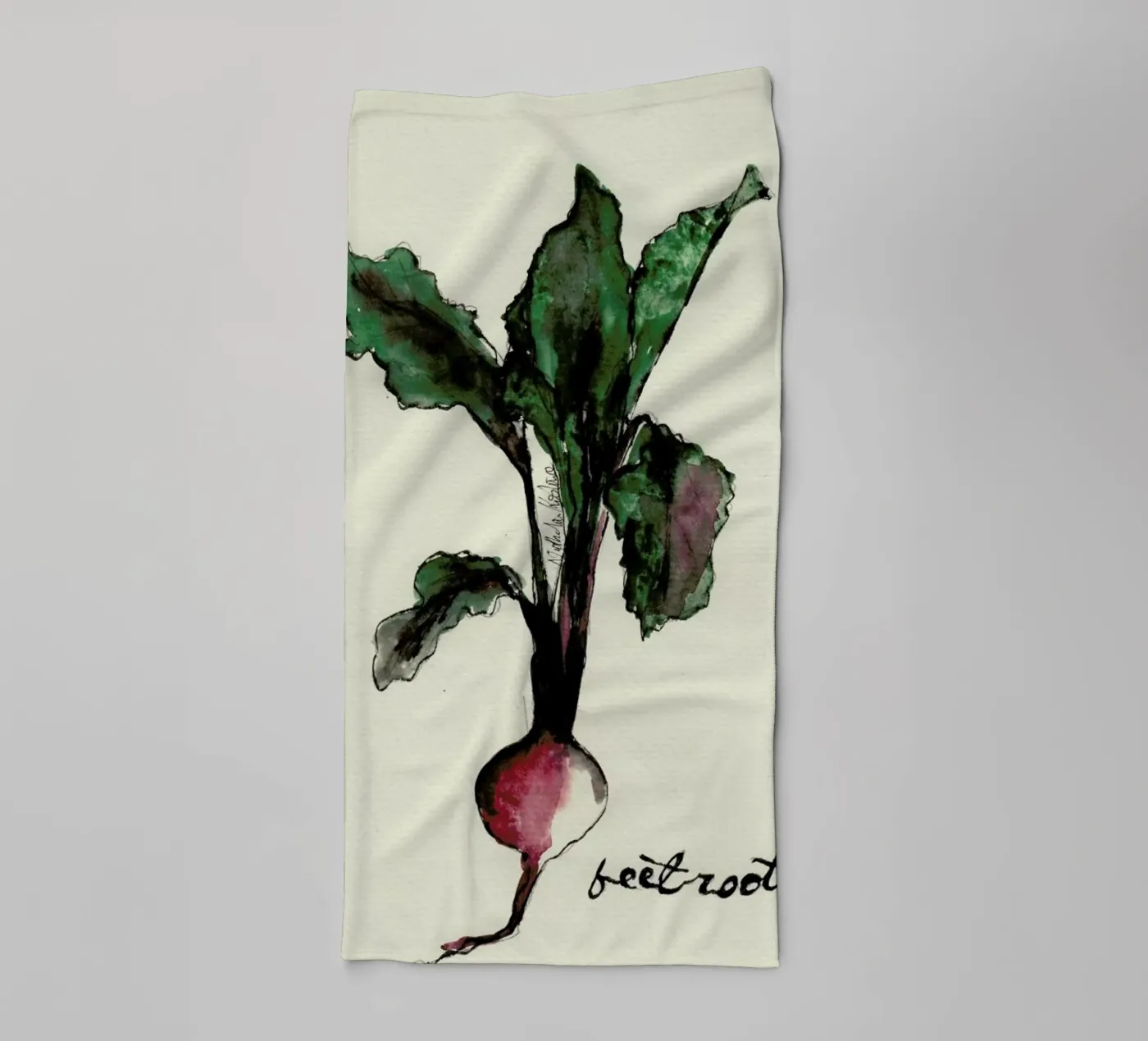 Beetroot asciugamano da bagno da Nathys_illustration