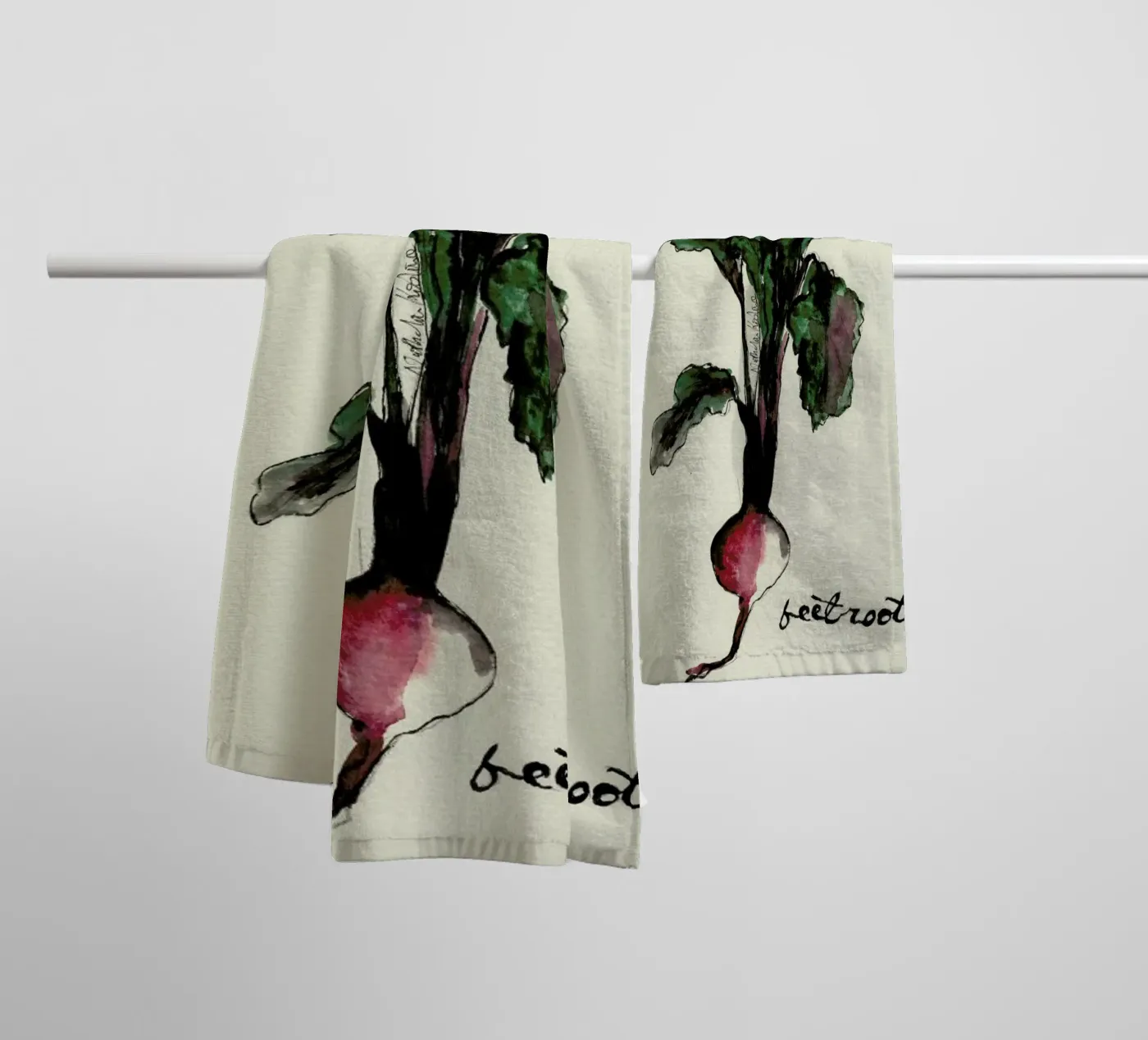 Beetroot asciugamano da bagno da Nathys_illustration