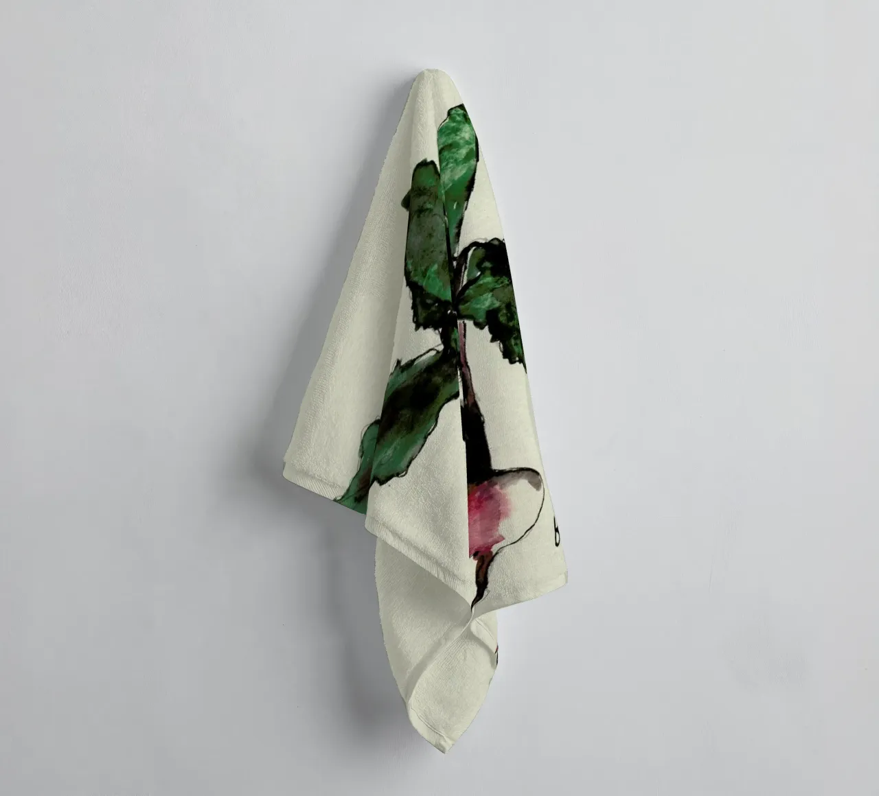 Beetroot badhanddoek van Nathys_illustration