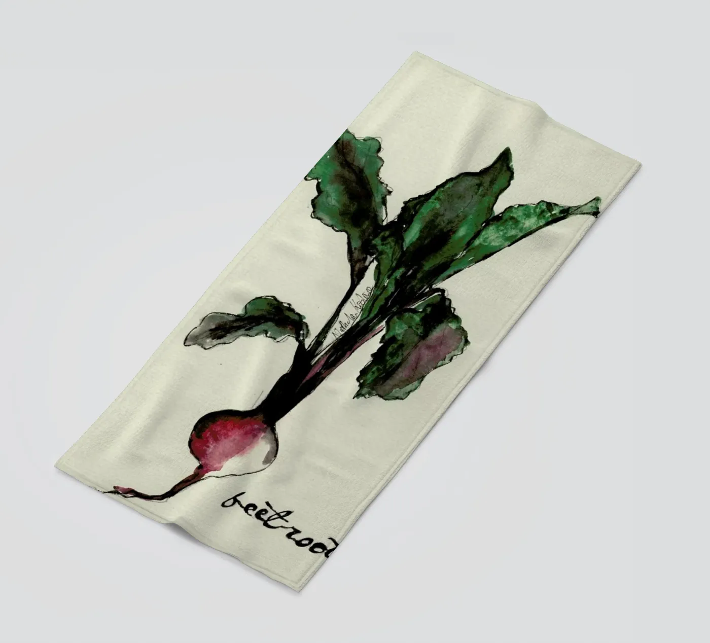 Beetroot Strandtuch von Nathys_illustration