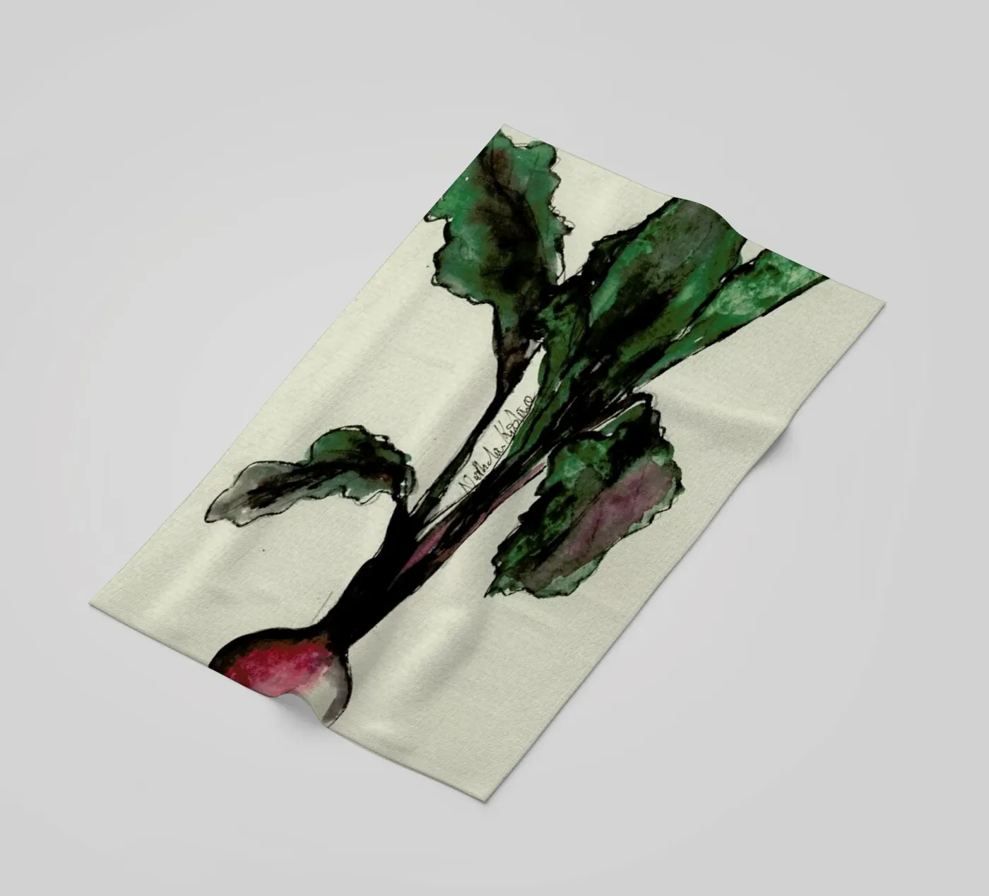 Beetroot Strandtuch von Nathys_illustration