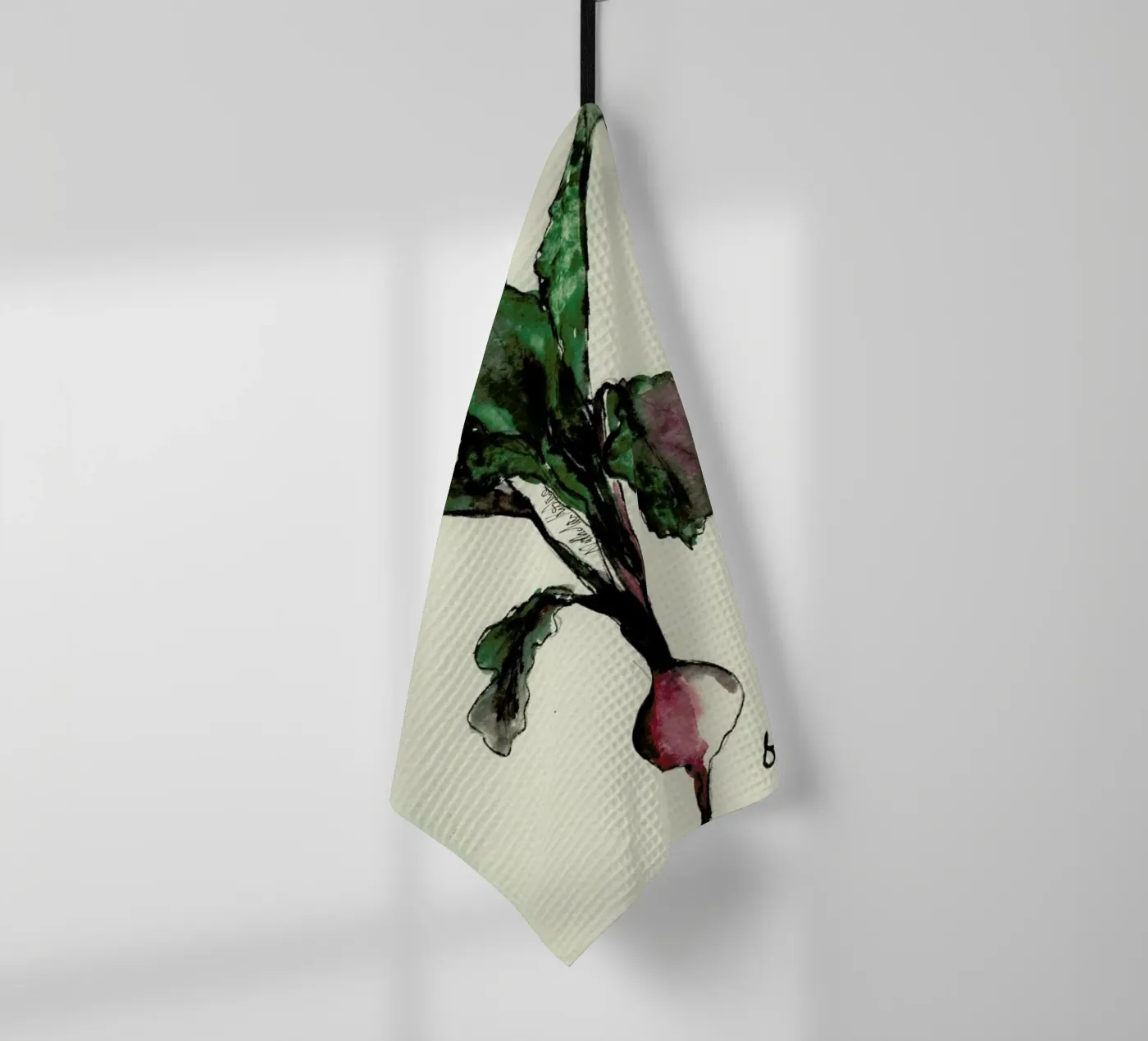 Beetroot theedoek van Nathys_illustration