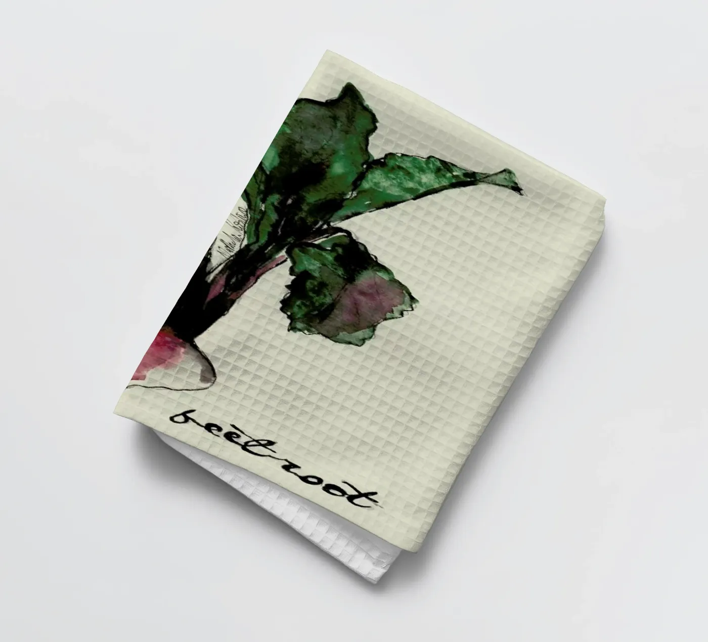 Beetroot theedoek van Nathys_illustration