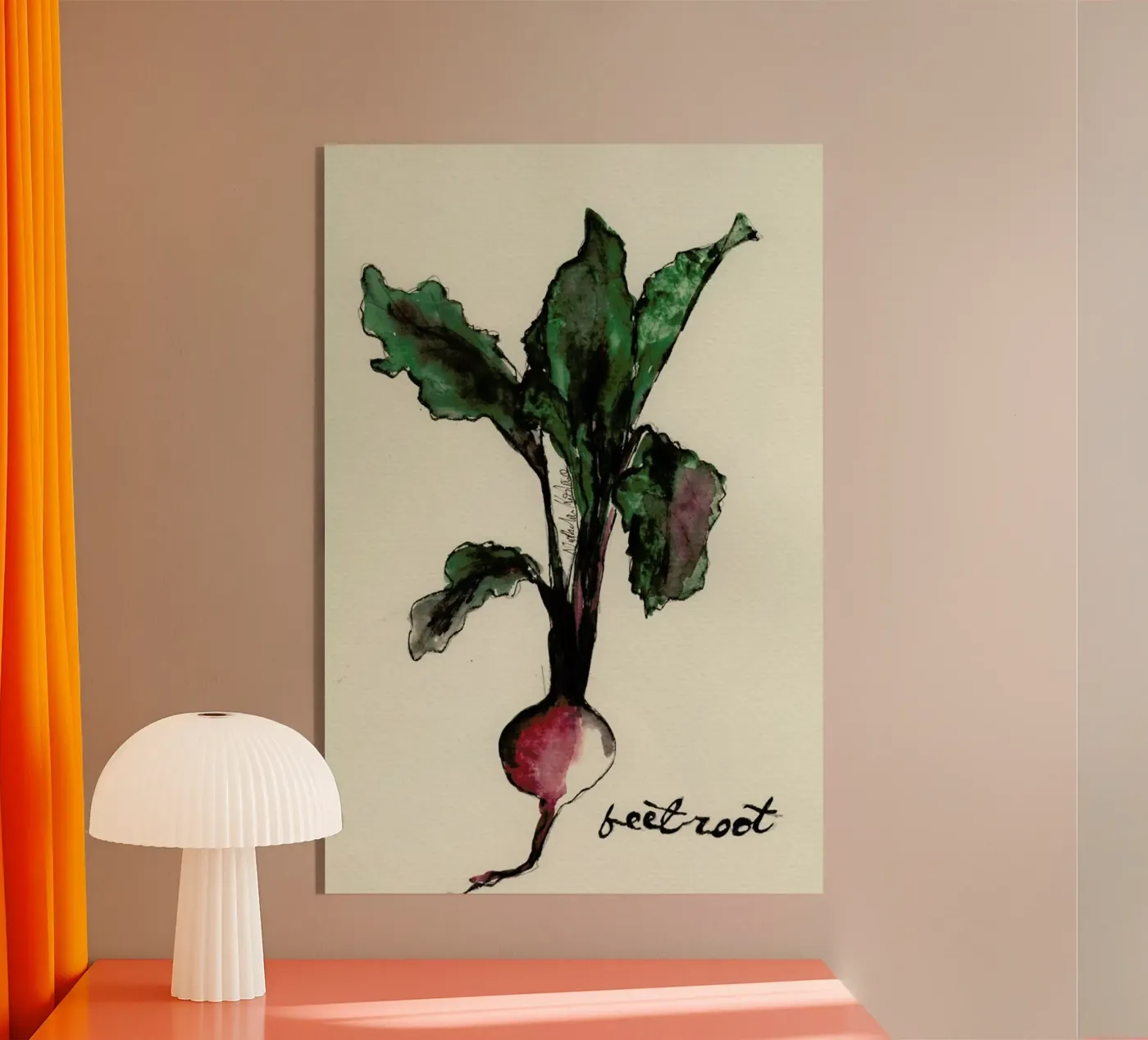 Beetroot Acryl-Glas von Nathys_illustration