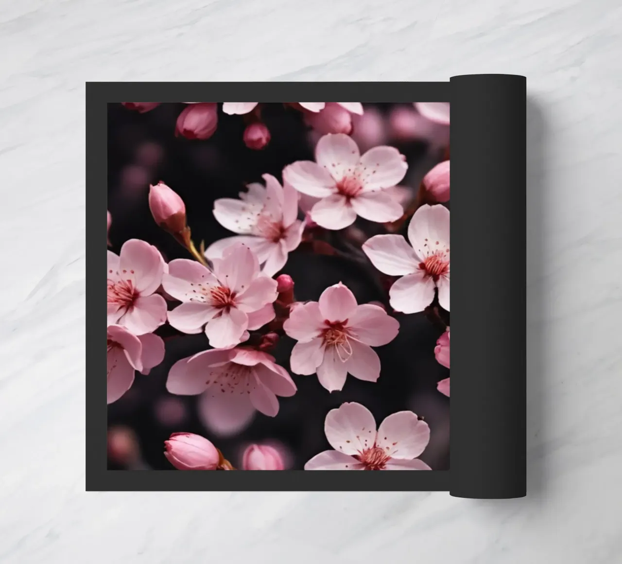 Fiori di ciliegio rosa 1 zerbino da Léa Lefebvre Photography