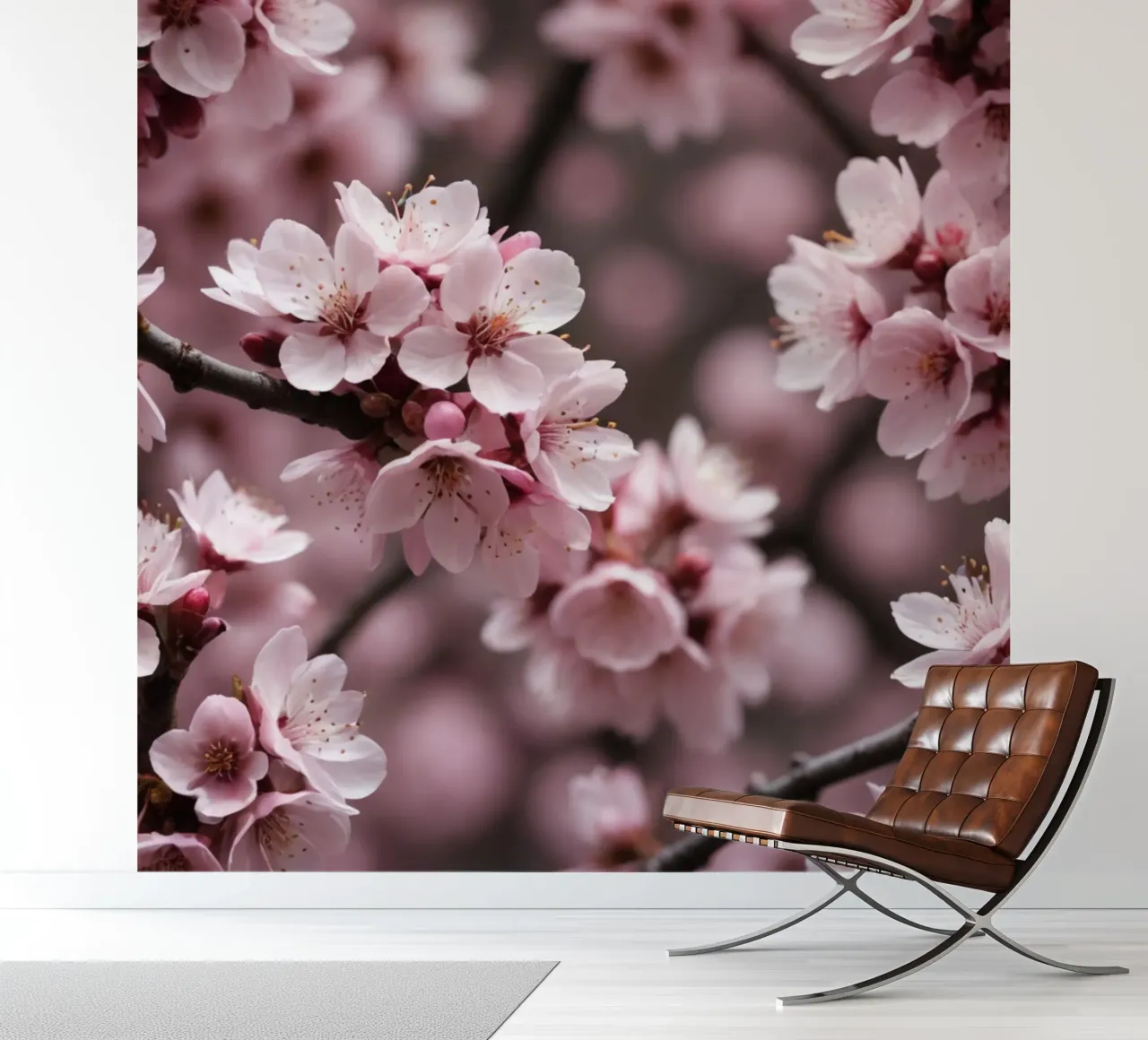 Pink cherry blossom 2 photo wallpaper by Léa Lefebvre Photography