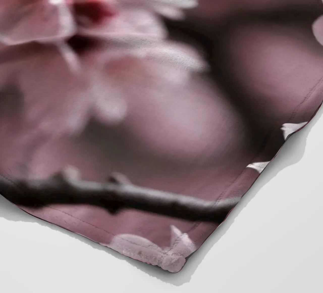 Fiori di ciliegio rosa 2 coperta in pile da Léa Lefebvre Photography
