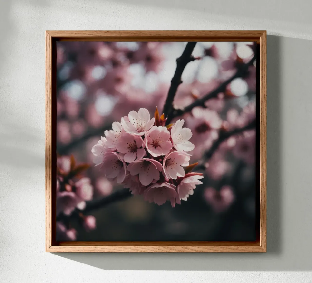 Fiori di ciliegio rosa 3 tela con Cornice a cassetta da Léa Lefebvre Photography