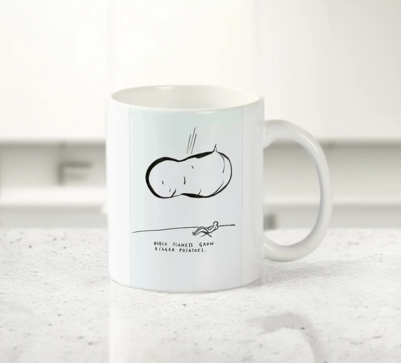 Potatoes ceramic mug by Monika Aichele