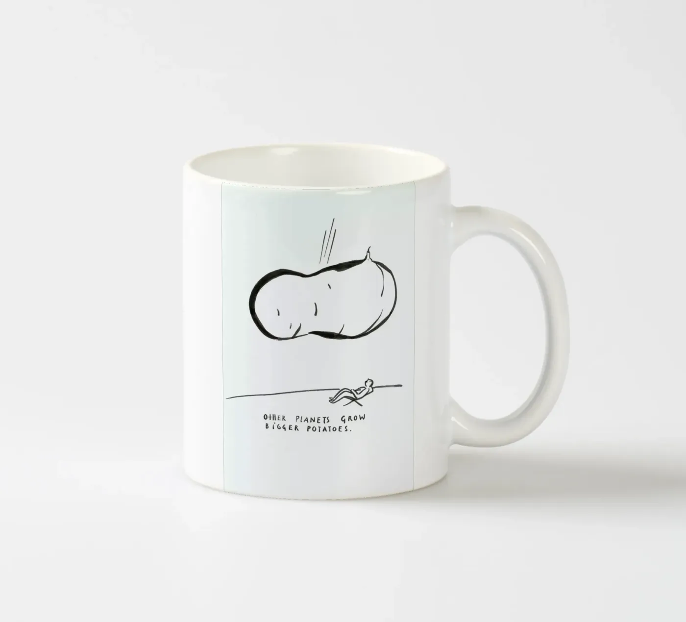 Potatoes ceramic mug by Monika Aichele