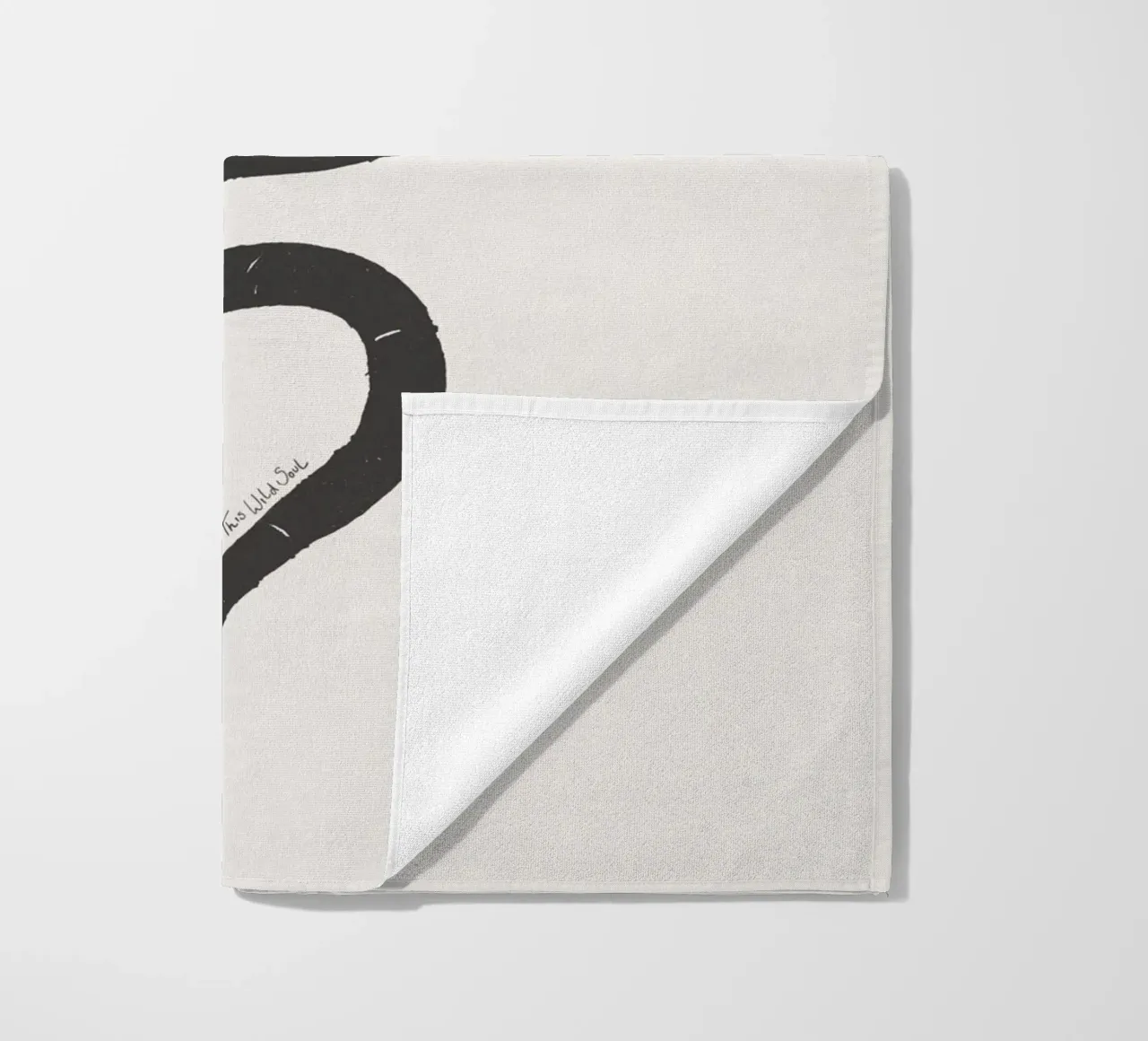 Gesso e carbone Organico Minimalista Boho Snake telo mare da This Wild Soul - Illustration