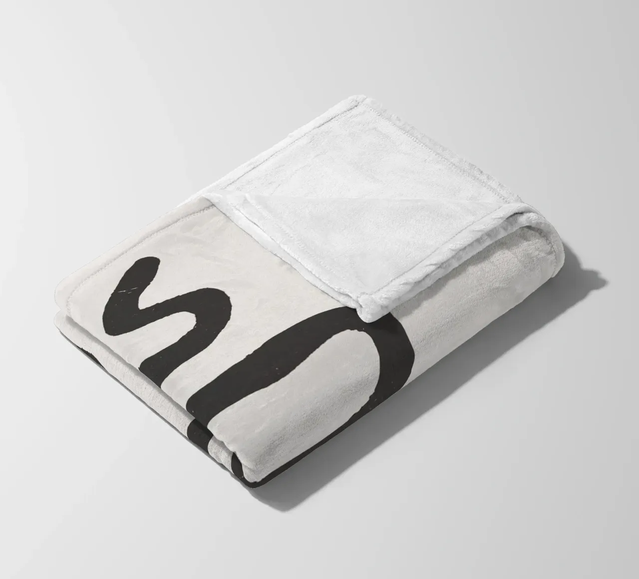 Gesso e carbone Organico Minimalista Boho Snake coperta in pile da This Wild Soul - Illustration