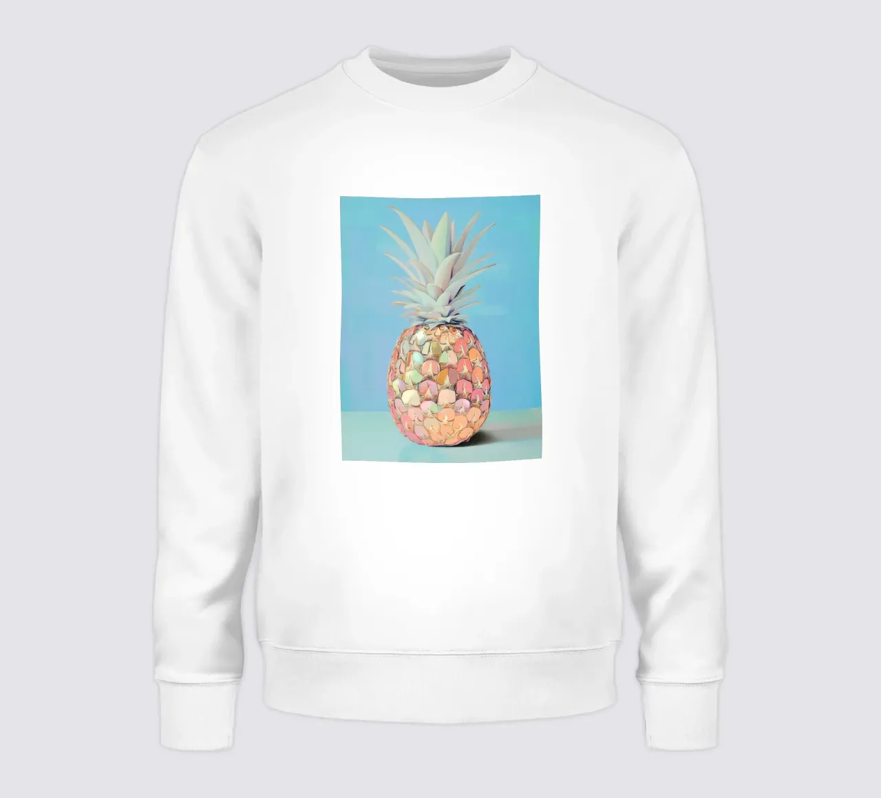 Disco Pineapple azzurro felpa da Carinaprint