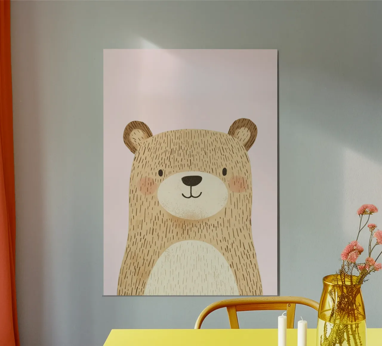 Stampe per la cameretta, stampe per la stanza dei bambini, decorazioni per la stanza dei giochi poster con telaio in legno da Little Lola