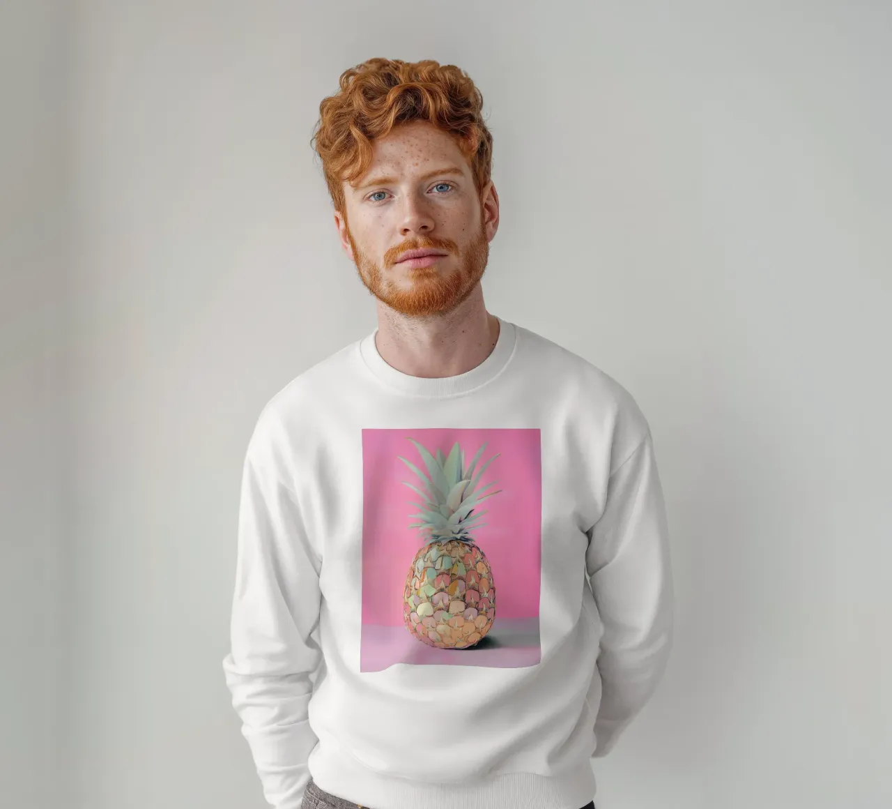 Disco di ananas rosa felpa da Carinaprint