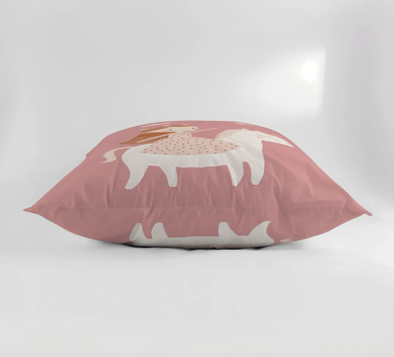 Unicorn Nursery Print, Kids Wall Art, Unicorn Poster decorative cushion by Little Lola