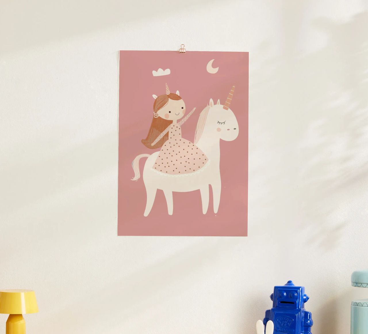 Einhorn Kinderzimmer Druck, Kinder Wandkunst, Einhorn Poster Poster von Little Lola