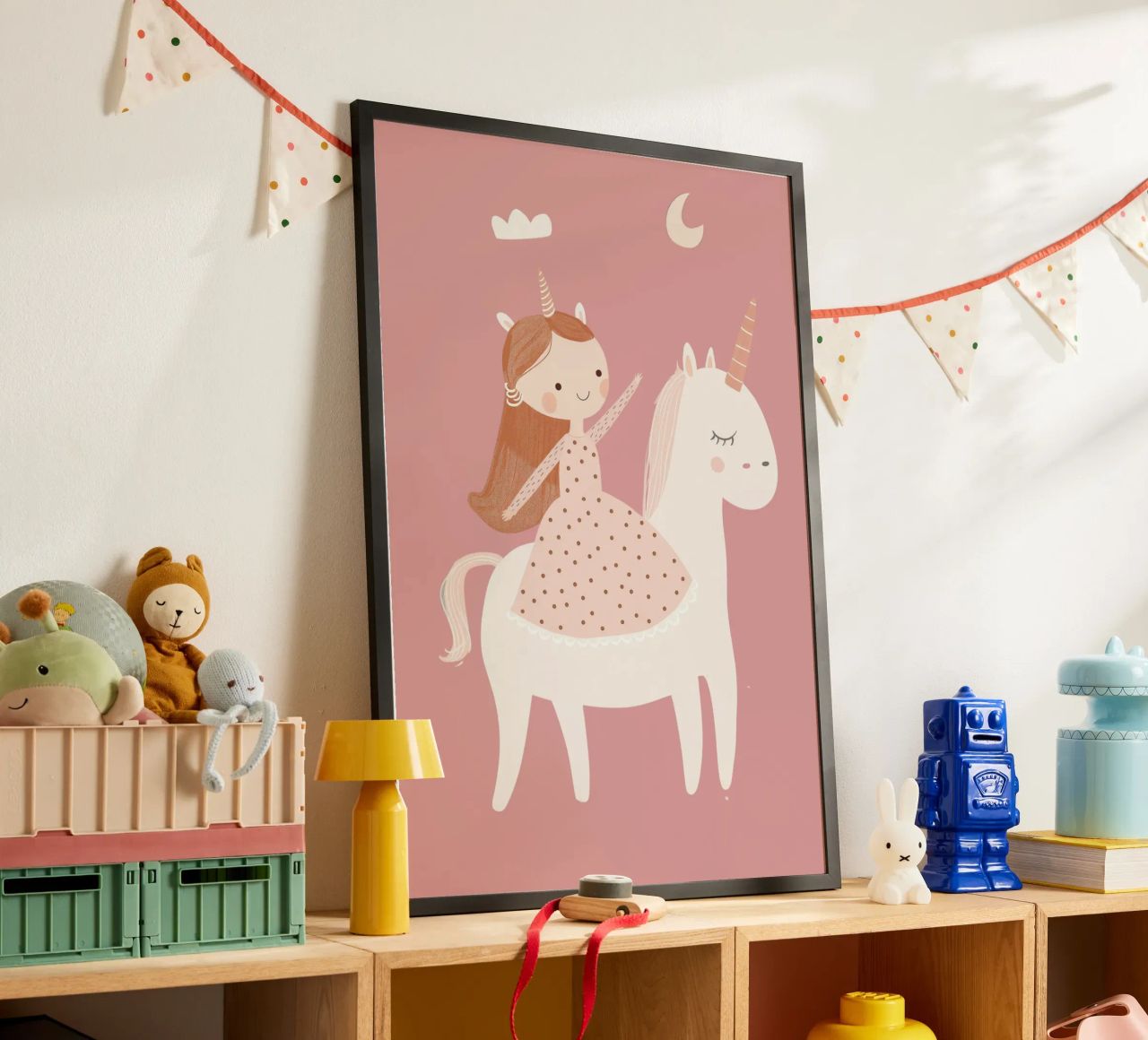Einhorn Kinderzimmer Druck, Kinder Wandkunst, Einhorn Poster Poster von Little Lola