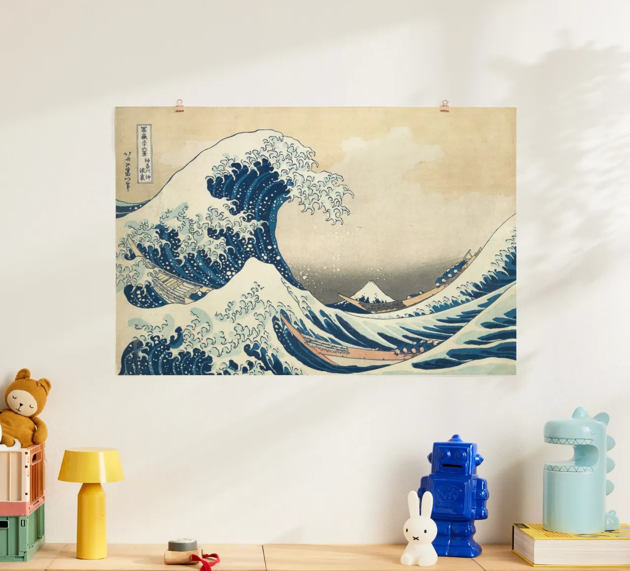 La grande onda al largo di Kanagawa poster da Timeless Artworks