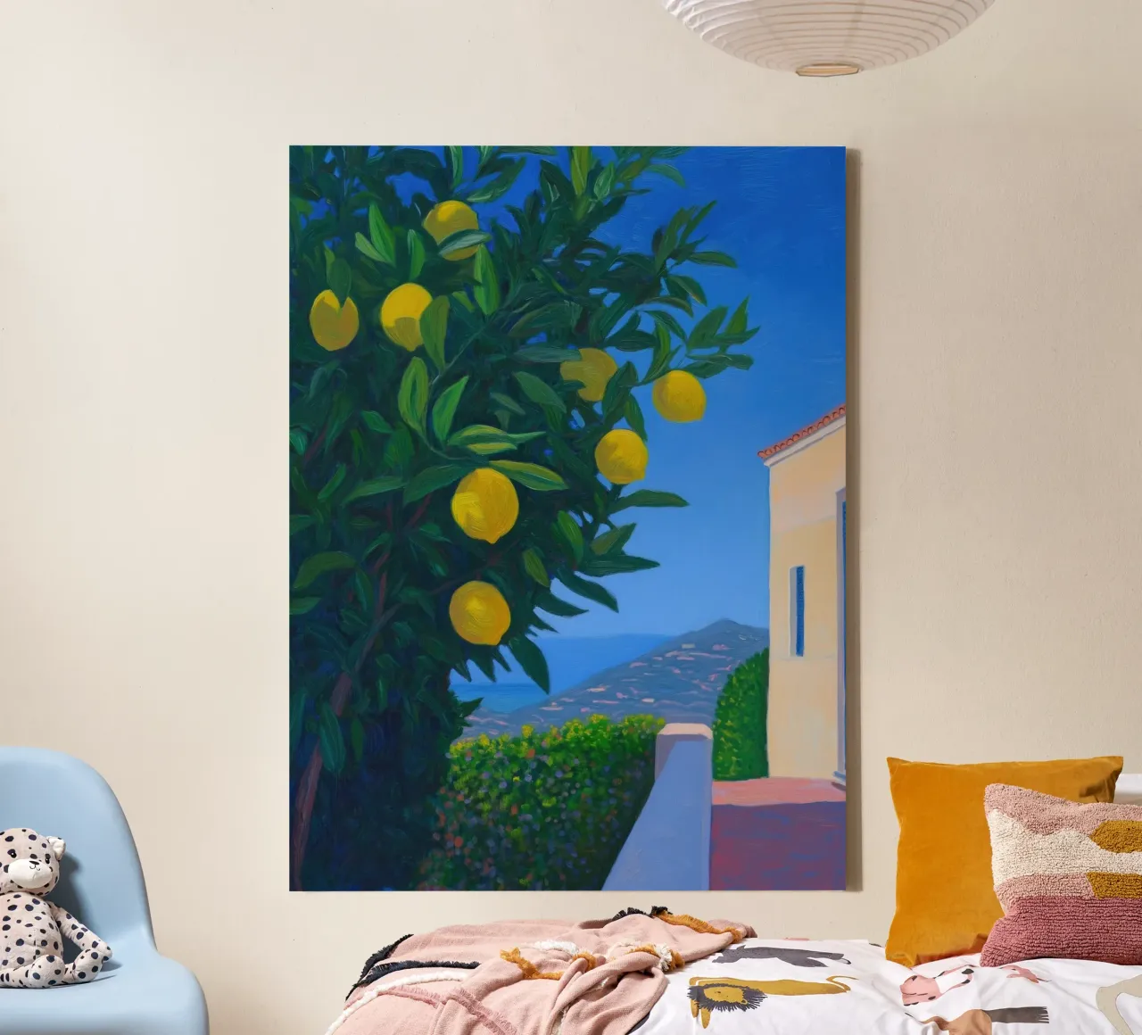 Lemon Tree II canvas with Floater frame by Art Center