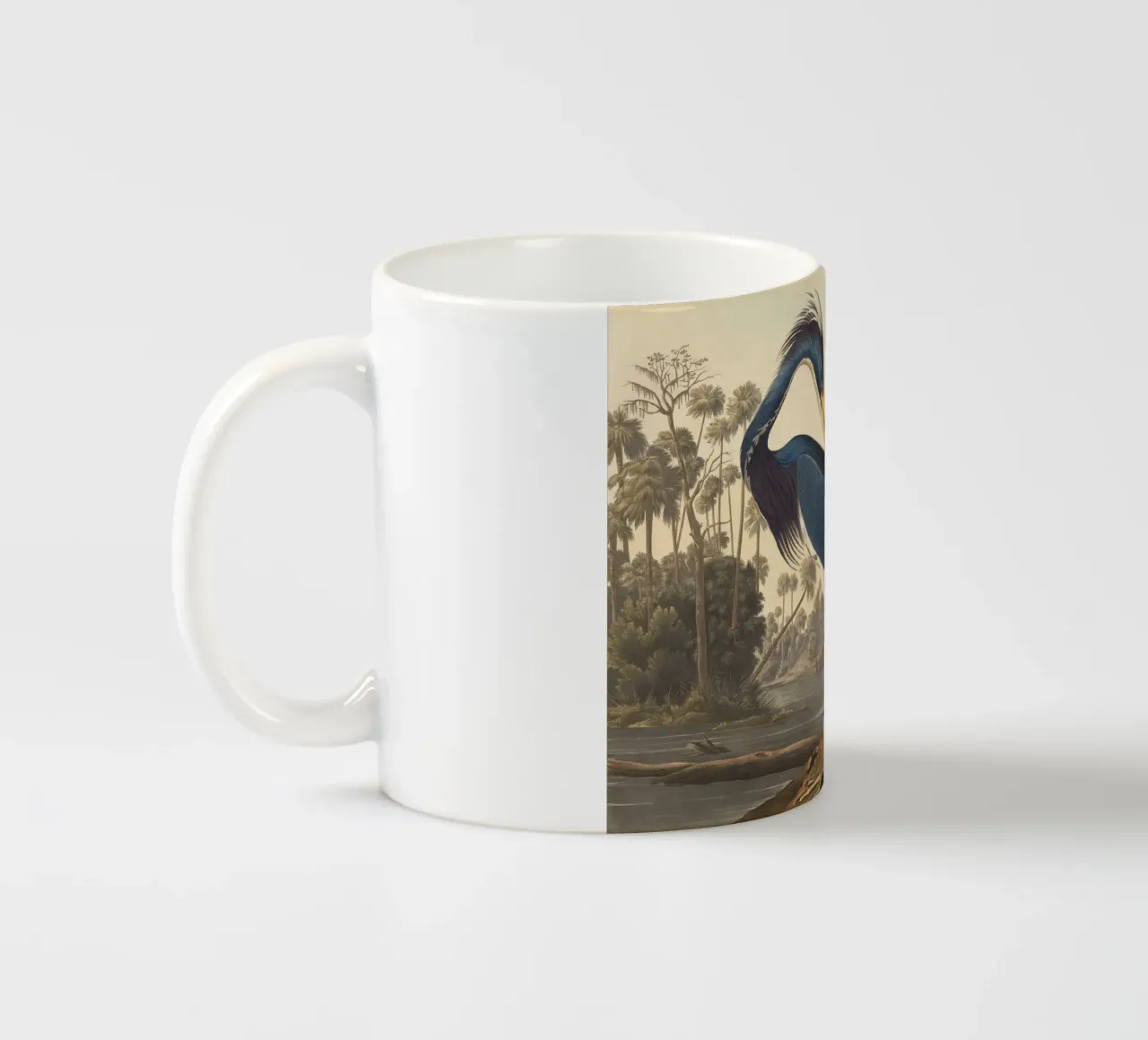 John James Audubon - Airone della Louisiana tazza in ceramica da Timeless Artworks
