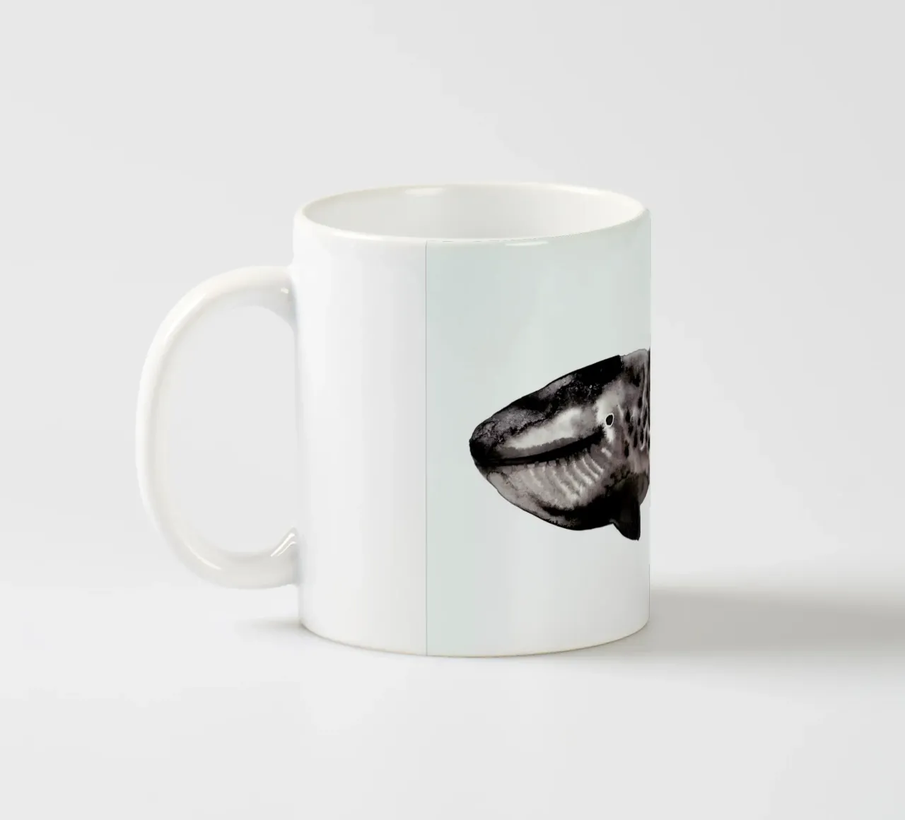 Whale tazza in ceramica da Farina Kuklinski