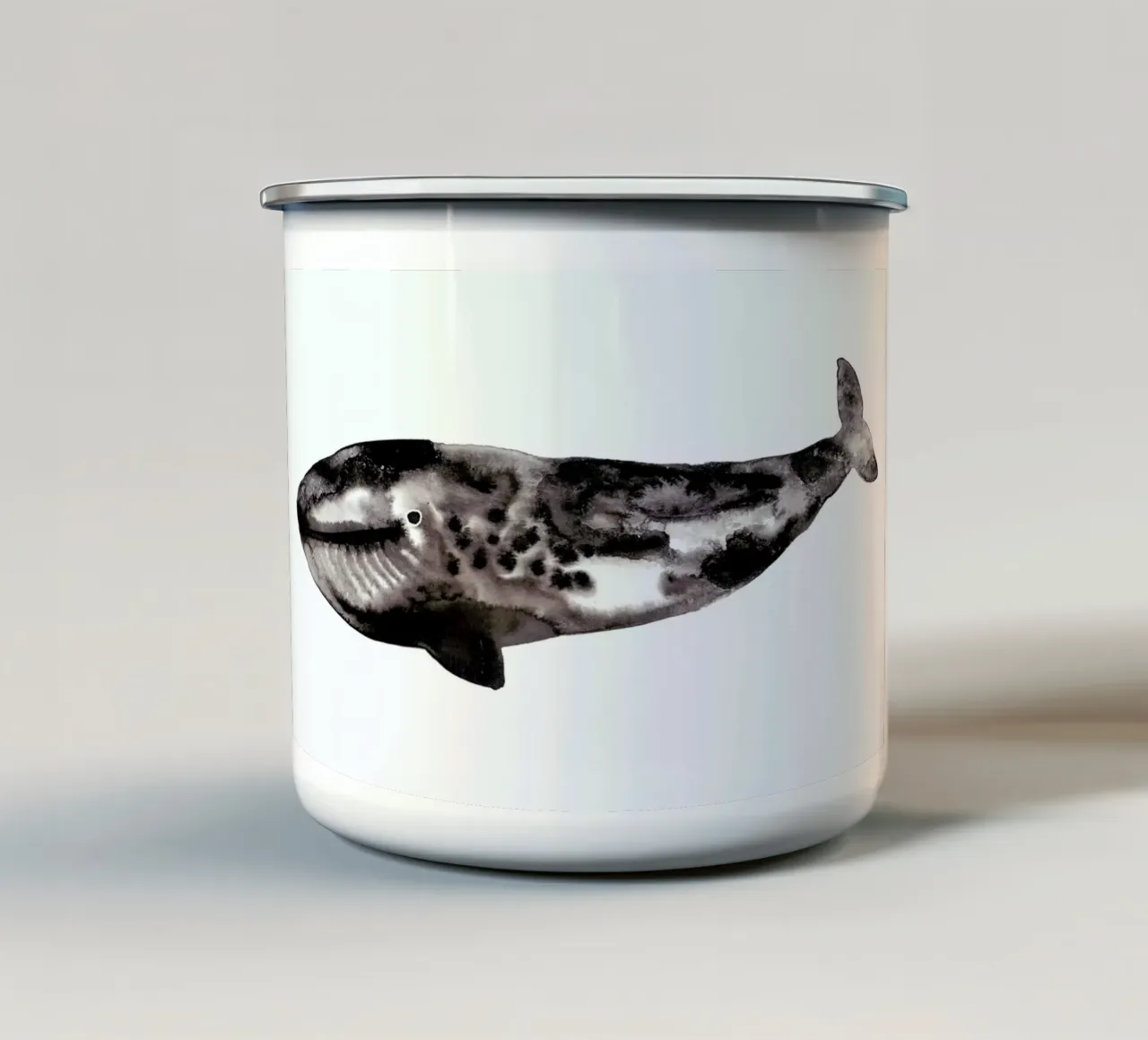 Whale tazza in smalto da Farina Kuklinski