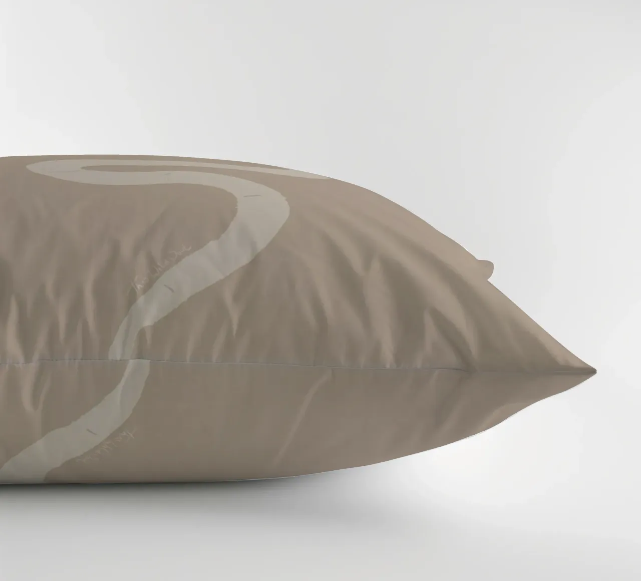 Boho Beige Gesso Bianco Serpente - Minimalista Astratto Organico cuscino da This Wild Soul - Illustration
