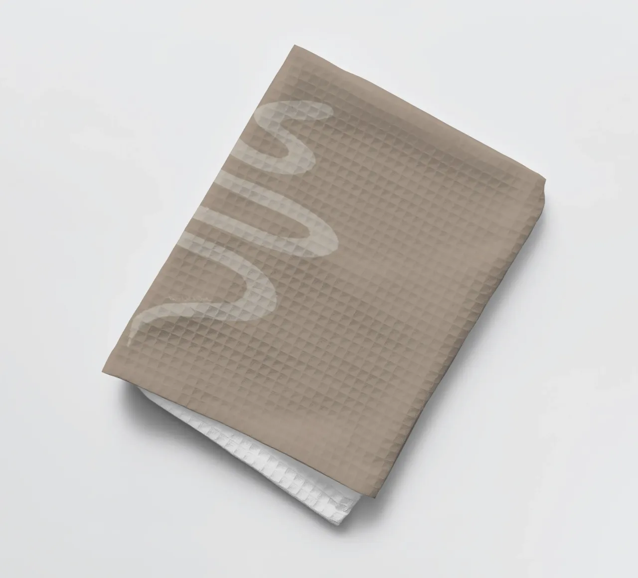 Boho Beige Chalk White Snake - Minimalist Abstract Organic torchon de This Wild Soul - Illustration