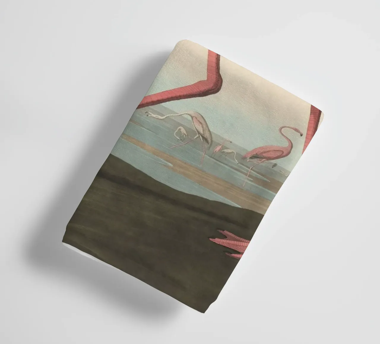 John James Audubon - Amerikaanse flamingo badhanddoek van Timeless Artworks
